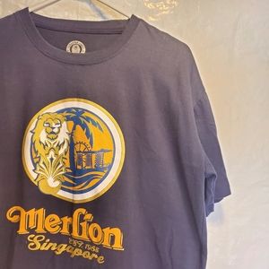 Merlion Singapore 100% Combined Cotton Mens Tshirt Sz. L